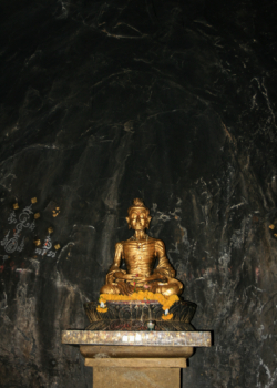 Buddha cave in Bodh Gaya