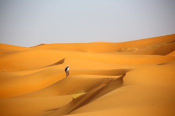 Sahara desert traveler