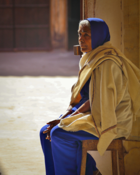 aged indian woman