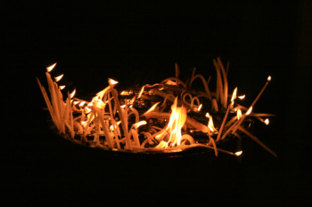 candles in the Church of the Holy Sepulcher, Israel