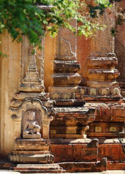 columns of an ancient temple, Bagan