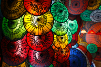 myanmar paper umbrellas