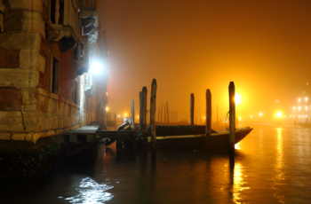 night fog in Venice