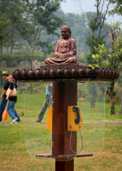 phone booth in Shaolin Monastery