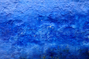 wall texture of the blue city Chefchaouen, Morocco