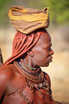 woman himba half-face