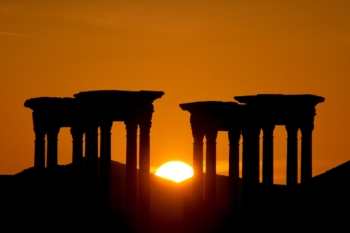 Sun over Palmyra, Syria