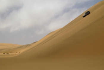 driving down the dune, Namibia