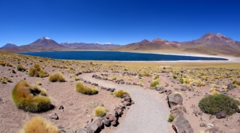 trail to the mountain lagoon, Chile